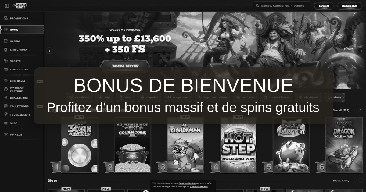 FatPirate Casino France - Casino En Ligne Officiel